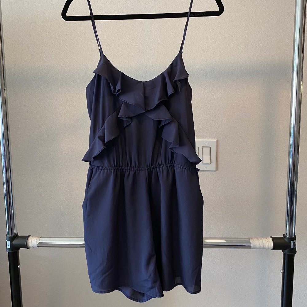 2/$30| Lush Ruffled Navy Romper - Picture 2 of 6